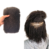 Vente en gros Extensions de cheveux vierges rasta noirs naturels 30G, Tressage de cheveux humains en vrac chinois Mini Twist Double Drawn 1B