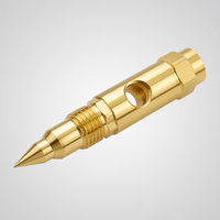 Pour usinage CNC, tournage de précision, laiton auto-découpant C3600, valve à aiguille de carburateur polie, Xing Tong T075, spécifications confirmées