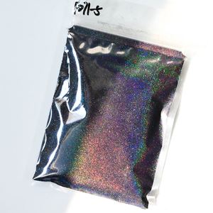 Poudre à ongles chromée holographique noire et blanche <span class=keywords><strong>effet</strong></span> <span class=keywords><strong>sucre</strong></span> brillant 10g pour la décoration de manucure - Product Image 1