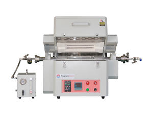 Tanur tabung 1200C elektrik, tanur Tubular vakum dengan banyak dimensi zona tabung Quartz eksternal 50/80*600mm - Product Image 3