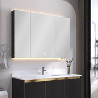 Miroir LED multifonction de luxe pour salle de bains, éclairage de salle de bains, Vanity en acier inoxydable, Vanity de salle de bains Q80