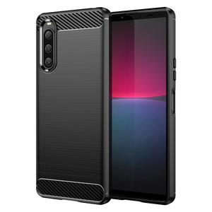 Housse de protection antidérapante pour <span class=keywords><strong>Sony</strong></span> <span class=keywords><strong>Xperia</strong></span> 10VII/5V/1VI/XZ1/XZ2/ACE2 <span class=keywords><strong>coque</strong></span> de téléphone robuste brossée à dissipation thermique en fibre de carbone - Product Image 1