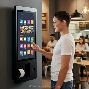 Kiosque de paiement en libre-service WENJIE 21,5/27 pouces avec système Android pour hôtels, restaurants, halls d'accueil et points de paiement pour les cabinets d'accountants - Product Image 2