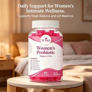 Gomitas Probióticas + Slippery Elm para Mujeres, Equilibrio del pH y Apoyo a la Salud Íntima, Control de Humedad y Olor, 60 Gomitas Dietéticas - Product Image 4
