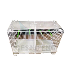 Blanco <span class=keywords><strong>60</strong></span>*27*40 <span class=keywords><strong>Cm</strong></span> Jaulas <span class=keywords><strong>de</strong></span> pájaros <span class=keywords><strong>de</strong></span> alambre <span class=keywords><strong>de</strong></span> metal Periquitos y otras jaulas <span class=keywords><strong>de</strong></span> cría <span class=keywords><strong>de</strong></span> loros <span class=keywords><strong>de</strong></span> pájaros con cuenco <span class=keywords><strong>de</strong></span> comida - Product Image 5