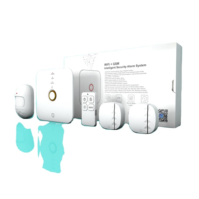 Factory Price Free App Home Wireless Alarm System  Tuya Gsm 4g Wifi Gsm Security Fire BurglarAlarm System