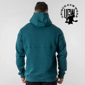 <b>Men's</b> Funny Cartoon Muff Pocket <b>Hoodie</b> Embroidered Custom Logo Winter Knitted Fleece Eco-Friendly Warm Plus Size OEM Supply - Product Image 5