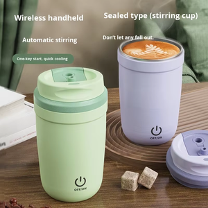 Mug à café électrique auto-mélangeur intelligent en acier inoxydable avec logo personnalisé, 400 ml, 13 oz, rechargeable magnétique - Product Image 2