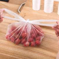 Sacs en plastique transparents personnalisés en PE pour T-shirts, rouleaux de sacs d'emballage pour courses en supermarché, sacs de transport pour T-shirts