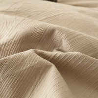 Parure de lit hiver chaude 100% coton brossé, jacquard minimaliste, 4 pièces, pour maison, hôtel, chambre d'hôtes