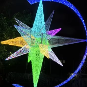 Nouvelles décorations lumineuses LED IP44 étanches pour l'extérieur, éclairage étoilé pour Halloween, Noël et les fêtes, en PVC pour aménagement paysager - Product Image 1