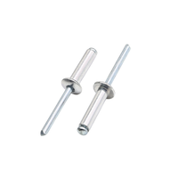 Rivets aveugles en acier inoxydable haute résistance, zingués, polis, classe 51, têtes rondes/francisées, norme ISO15977, pour rivetage par tirage