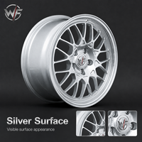 Jantes sport WEIFAN personnalisées en alliage d'aluminium forgé, à rayons fendus, finition argent poli, multi-étapes, à déport profond, pour performance