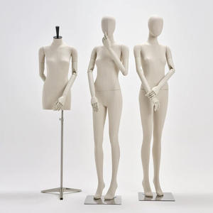 Hoogwaardige vrouwelijke mannequin met hoofd, volledig lichaam van glasvezel, realistisch <span class=keywords><strong>model</strong></span> voor modieuze etalagepresentatie - Product Image 3
