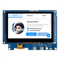 Modul Layar Sentuh LCD TFT 4.3 Inci ESP32 S3 Layar IPS RGB UART USB LVGL WiFi BLE Panel Pintar
