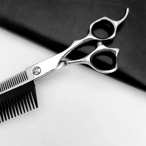 Ciseaux à effiler de 6 pouces Suzhou avec peigne, ciseaux de coiffure pour droitiers, outils de salon de beauté, lame standard - Product Image 5