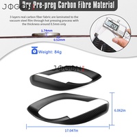 Cache-poignée intérieur en fibre de carbone véritable pour Toyota GR Yaris GXPA16 2025+ – Garniture de cadre de porte et accoudoir – Accessoires intérieurs