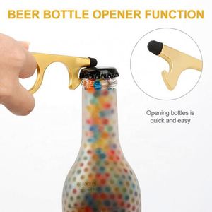 1 pièce Outil multifonctionnel anti-touch pour ouvrir les portes, ouvre-porte sans clé, poignée de porte sans contact, accessoire d'ascenseur, porte-clés - Product Image 2