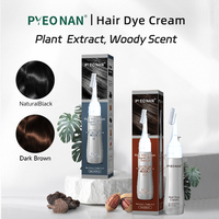 Tinte para el Cabello sin Amoníaco en Tubo, Cobertura Múltiple de Canas, Crema Colorante para el Cabello, Tinte Permanente Negro para Hombres y Mujeres, Venta al por Mayor
