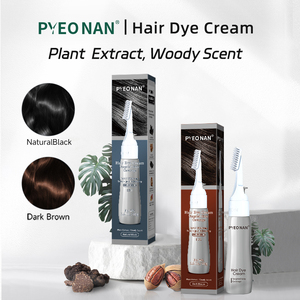 Tinte para el Cabello sin Amoníaco en Tubo, Cobertura Múltiple de Canas, Crema Colorante para el Cabello, Tinte Permanente Negro para Hombres y Mujeres, Venta al por Mayor - Product Image 4