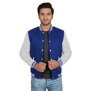 Veste de baseball unisexe personnalisée en chenille avec appliqué, style varsity, pour homme, mode décontractée, veste pour homme pour l'hiver - Product Image 1