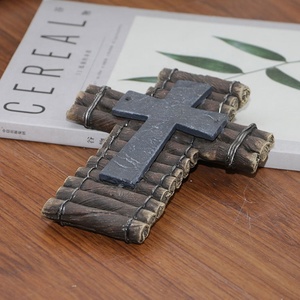 Servicio Personalizado religioso francés Casa de <span class=keywords><strong>Campo</strong></span> diseño resina decoración <span class=keywords><strong>Cruz</strong></span> decoración de <span class=keywords><strong>la</strong></span> pared - Product Image 1