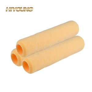 US Style 9 pulgadas 1/2 ''Nap Anti-goteo Pared y techo Rodillo de <span class=keywords><strong>pintura</strong></span> de poliéster naranja liso - Product Image 1