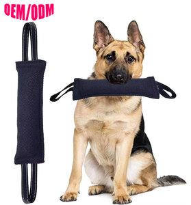 Fournitures professionnelles d'entraînement canin : Jouets de morsure pour chien en tissu résistant aux déchirures Nyoln à 2 poignées, bâtons de morsure pour l'entraînement des grands chiens - Product Image 1