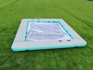 Bể Bơi Bơm Hơi Nổi Trên Biển/Hồ Pvc Bể Bơi Bơm Hơi Hình Chữ Nhật Có Lưới Màu Đen - Product Image 4