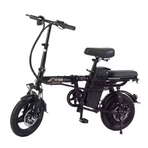 Bicicleta Eléctrica Plegable de Montaña de 350W 15AH, 14 Pulgadas, 48v, Batería de Litio Extraíble, 20 MPH, Bicicleta Plegable F6 15ah Mountain B - Product Image 1