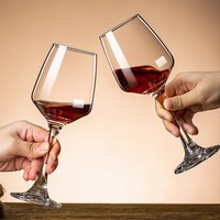 Verres à vin rouge de luxe Liyonda LYD00228 en vente, verre épais transparent avec différentes capacités pour les mariages et les restaurants