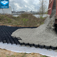 Géocell en HDPE anti-UV pour pavés en béton, stabilisateur de sol pour gravier et gazon, renforcement de voies de circulation, prix bas, extérieur