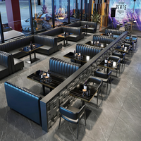 Canapé en cuir classique de luxe, comptoir de bar, table personnalisée, mobilier de discothèque pour KTV, bar et restaurant d'hôtel