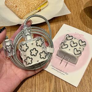 ฝาครอบสายชาร์จเร็ว20W สำหรับ Apple iPhone 14 15 16 13 12 iPad สำหรับ iPod เคสโทรศัพท์มือถือ TPU นิ่ม - Product Image 2