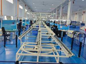 Lignes de convoyeur de palettes électriques de haute qualité ventes directes d'usine vitesse réglable nouvel état en aluminium - Product Image 4