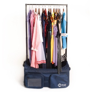 Free Sample Dance <b>Bag</b> with Garment Rack Elegant Kids Girls <b>Gymnastics</b> Duffel <b>Bag</b> Large Capacity Portable Waterproof Nylon Wheels - Product Image 3