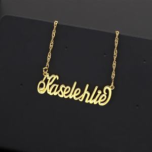 Collar Personalizado Jxx para Mujer, Collar con Colgante Chapado en Oro de 24K para Hombre, Venta al por Mayor - Product Image 2