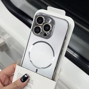 เคสโทรศัพท์แบบแม่เหล็ก AG Glass Electroplate Metal ป้องกันเต็มรูปแบบ สำหรับ iPhone 16 Pro Max 15 14 13 12 - Product Image 6