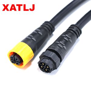 XATLJ M16 serisi 2 3 4 5 6 7 8 2 + 3 2 + 4 çekirdek erkek kadın popo hızlı kilit su geçirmez konnektör CE UL94V-0 10A - Product Image 5