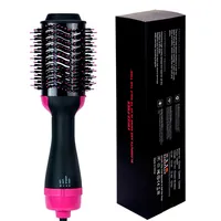 Hair Air Brush Dryer Hot Sale Ionic 2 In 1 Multifunction Electric Hair Straight Comb Hot Air Comb Brush Hair Dryer Brush