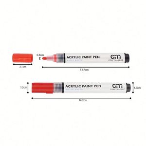 New Arrival Acrylic Paint Water Color Artist Coloring Acrilyc Fine Point Art <b>Permanent</b> <b>Markers</b> - Product Image 3