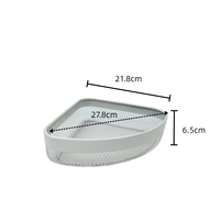 Panier de rangement métallique pour cosmétiques, shampoing, salle de bain, panier d'angle, accessoires de rangement pour la maison