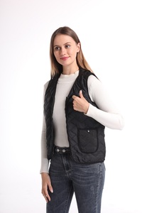 De algodón orgánico climatizada las etiquetas de la ropa de invierno largo USB climatizada cálida <span class=keywords><strong>chaqueta</strong></span> para las mujeres - Product Image 3