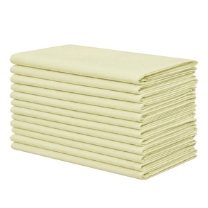 Elfenbeinfarbene Quadratische Serviette aus Polyester-Spinnfasern 20x20 Zoll 240GSM Kommerziell Waschbar Wiederverwendbar Anpassbare Tischdecke für Hotel und Restaurant - Product Image 1