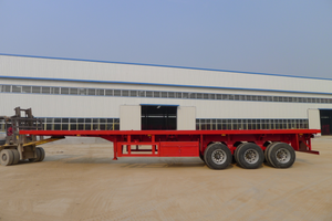 Venta Directa de Fábrica, <span class=keywords><strong>Remolque</strong></span> de Plataforma de 3 Ejes, 60 Toneladas, 12 Neumáticos, <span class=keywords><strong>Remolque</strong></span> de Carga - Product Image 2