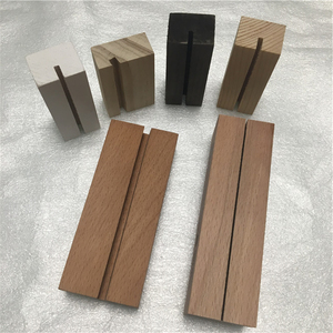 Tarjetas de acompañante de madera de pino rústico, soportes de exhibición, letrero de número de mesa y soporte de fotos para menú de Bar, letrero de venta al por menor, fiesta - Product Image 6