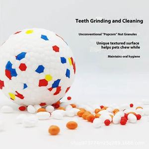 Koyun gitti interaktif çevre dostu köpek oyuncak yüksek elastikiyet ETPU Pet diş temizleme renkli patlamış mısır patlama topu yılbaşı - Product Image 5