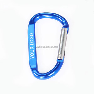 Vente en gros de porte-clés en métal aluminium avec anneau en D plat de 6,8 cm (<span class=keywords><strong>2</strong></span>,7 pouces), logo personnalisé gravé, crochet de porte-clés, mousqueton - Product Image 4