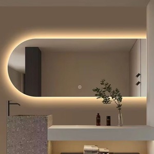 Espejo con Luz LED de Diseño Moderno para Montar en la Pared, Forma Irregular, para Hoteles, Apartamentos, Peluquerías, Pantalla Táctil Inteligente, Antivaho, 5 Años de Garantía - Product Image 1