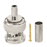 Adaptador Superbat para Convertir Cámara IP a Conector BNC, Adaptador Coaxial de Precisión Mini Belden 1855A